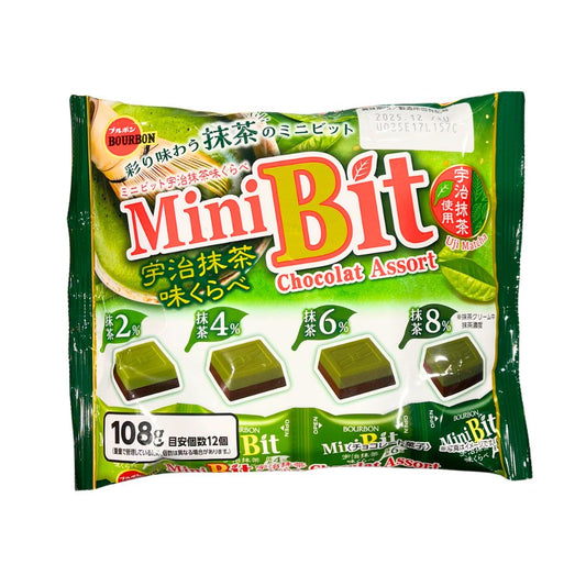 MINI BIT UJI MATCHA AJI KURABE / CHOCO SNACK 108g