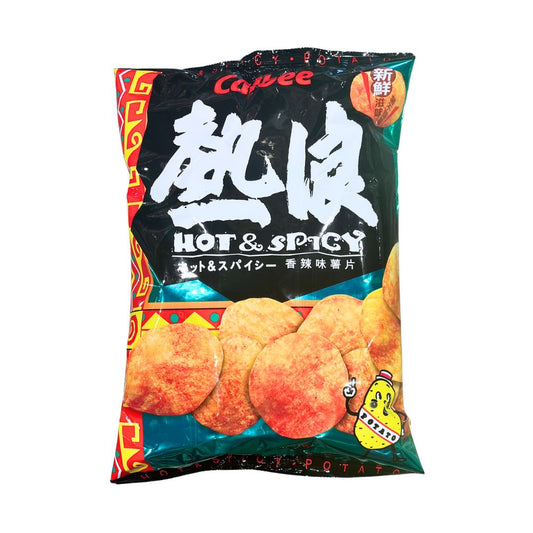 POTATO CHIPS BIG BAG HOT & SPICY / SNACK 105g