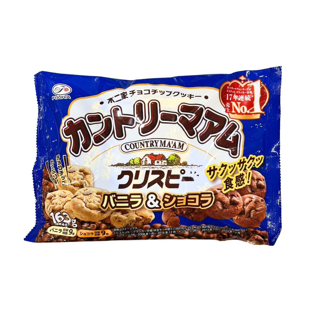 Country Ma'am Crispy Vanilla & Choco / Cookies 153G