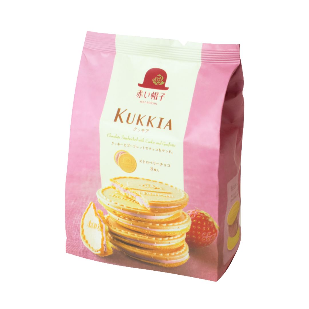 Kukkia Strawberry Choco 8P / Cookie 62.4G(8p)