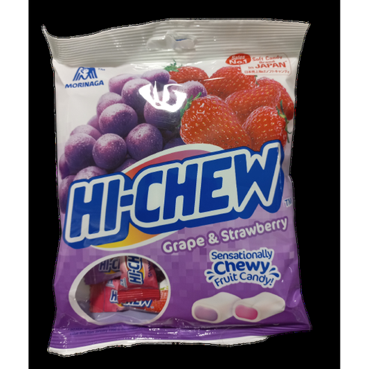 SOFT CANDY (HI-CHEW BAG GRAPE & STRAWBERRY) NEW 100g
