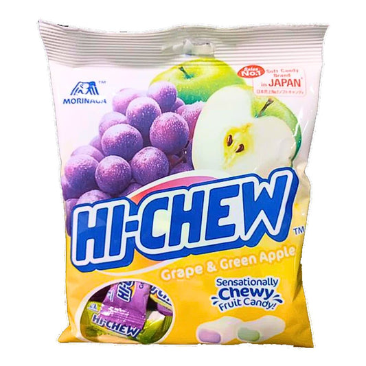 SOFT CANDY (HI-CHEW BAG GRAPE & GREEN APPLE) NEW 100g