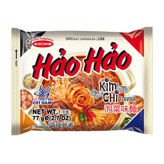 Hao Hao Instant Noodles Kimchi Flavour / Instant Noodles 77G