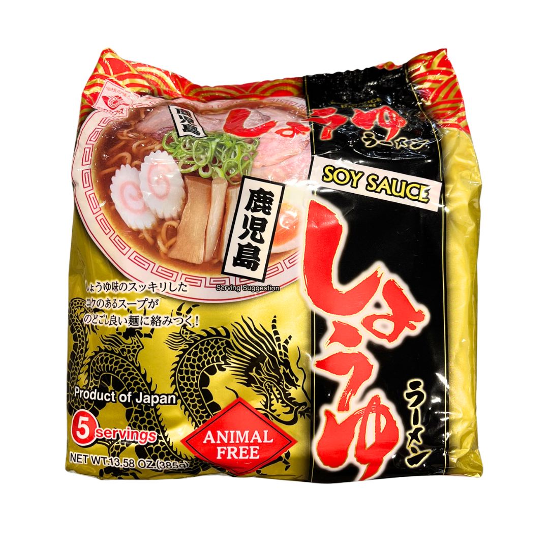 Af Syoyu Kagoshima Ramen 5 Pack / Instant Noodles Bag 385G