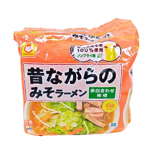 Instant Ramen Noodle Soy Bean (Mukashi Nagara Miso Ramen) 106Gx5
