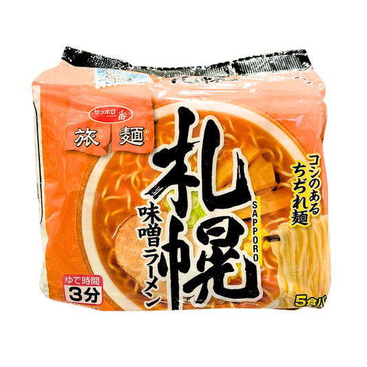 SAPPORO ICHIBAN TABIMEN MISO RAMEN 5p / INSTANT NOODLES 400g