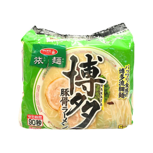 SAPPORO ICHIBAN TABIMEN TONKOTSU RAMEN 5p / INSTANT NOODLES 400g