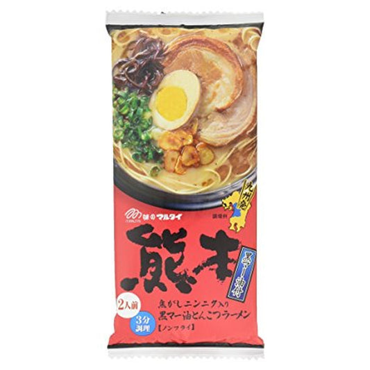 INSTANT NOODLE GARLIC SESAME & PORK BASE (KUMAMOTO KURO MAYU 186g