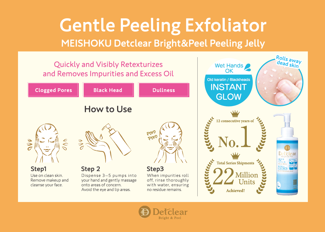 Detclear Bright&peel Peeling Jelly Unscented 180Ml