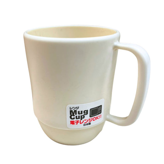 Plastic Microwavable Mug Cup (Ivory) 1P