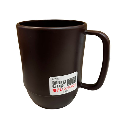 Plastic Microwavable Mug Cup (Brown) 1P