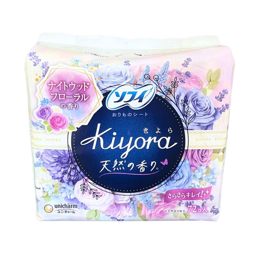 PANTY LINER (SOFY KIYORA NIGHT WOOD FLORAL 72PK) 1p