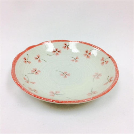 12CM PLATE CLOVER PINK 1P