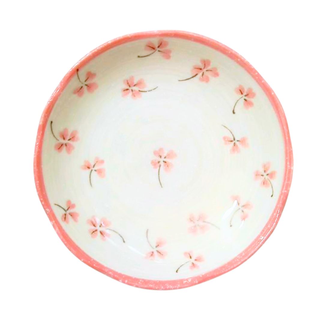 12cm Plate Clover Pink 1P