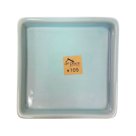 CERAMICS SQUARE PLATE S PASTEL BL 1P