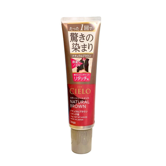 CIELO COLOUR TREATMENT ROOT TOUCH UP NATURAL BROWN   / GRAY HAIR COLOUR TREATMENT 140g