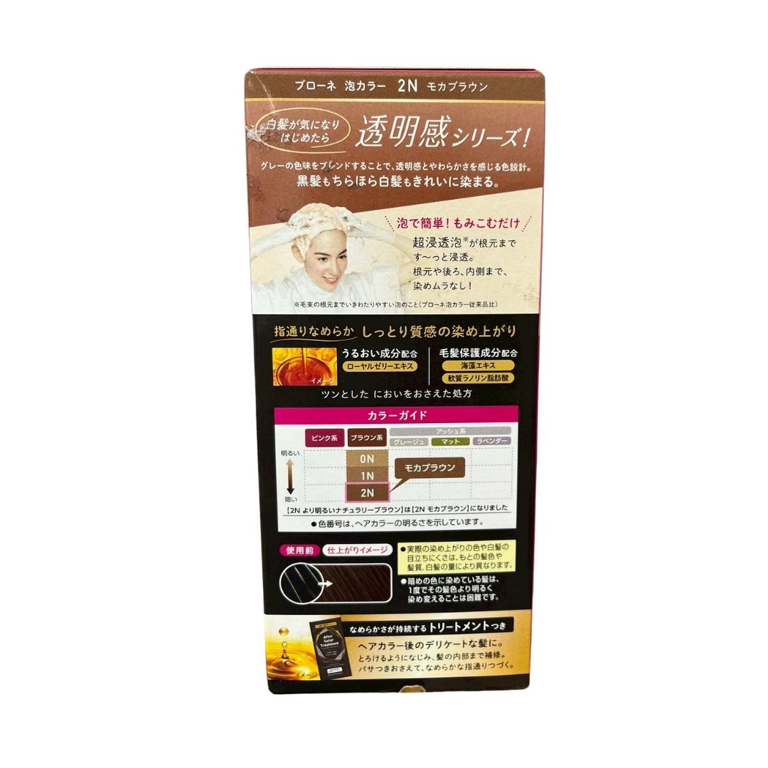 BLAUNE FOAM HAIR COLOUR 2N MOCHA BROWN / HAIR DYE 108ml