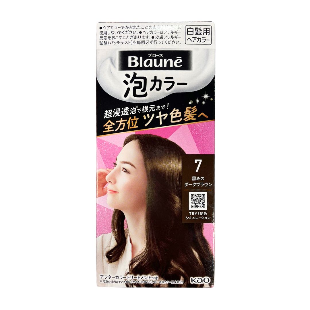Blaune Foam Hair Colour 7 Dark Brown / Hair Dye 108Ml