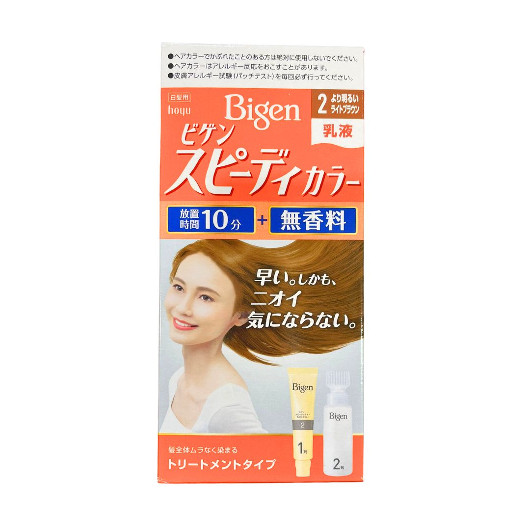 Bigen Speedy Colour Lotion 2 Bright Light Brown / Hair Colour 40G+60ml