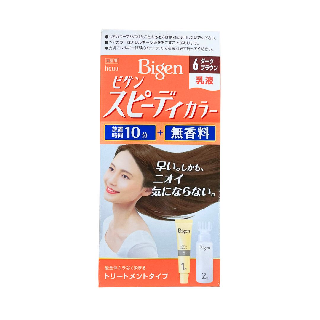 Bigen Speedy Colour Lotion 6 Dark Brown / Hair Colour 40G+60ml