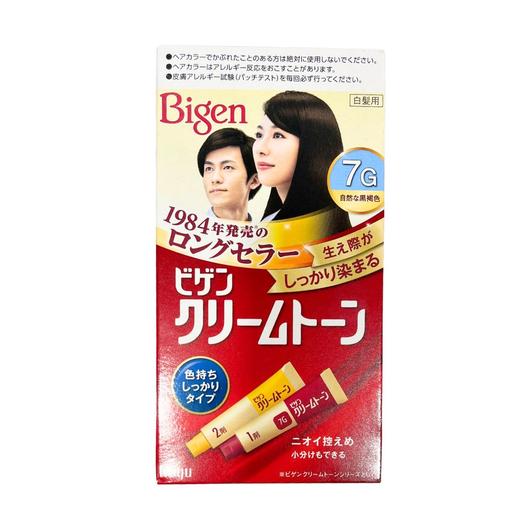 Bigen Cream Tone 7G Natural Dark Brown / Hair Colour 40G+40g