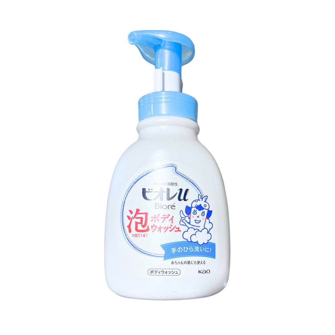 Biore U Foaming Body Wash Pump Bottle 600Ml