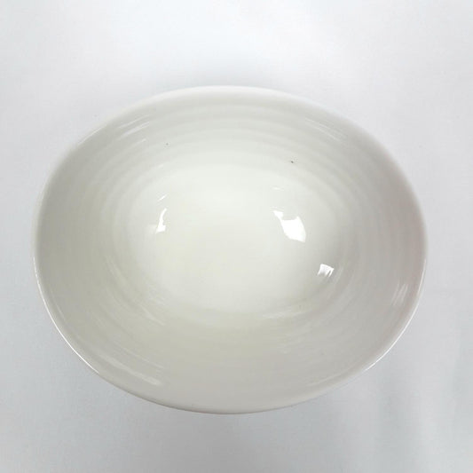 White bone round small pot 1p