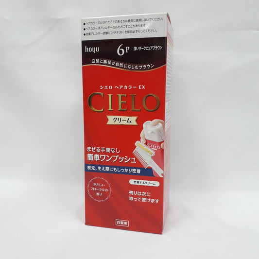 CIELO COLOUR EX CREAM DEEP DARK PURE BROWN 6P / HAIR DYE 1p