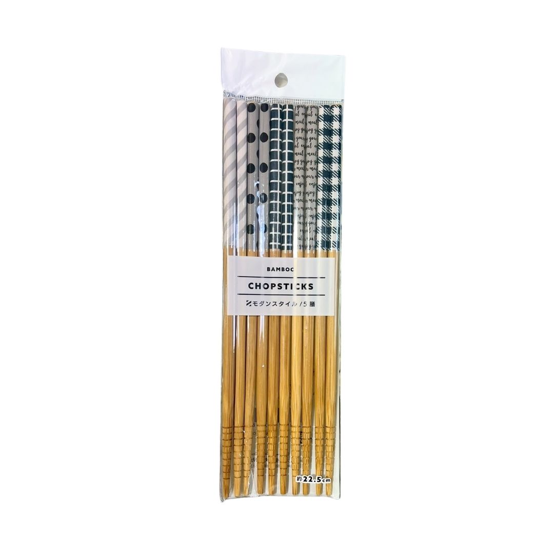 Chopsticks (Lacquer Coated Bamboo Chopsticks 5P Modern Style) 1P