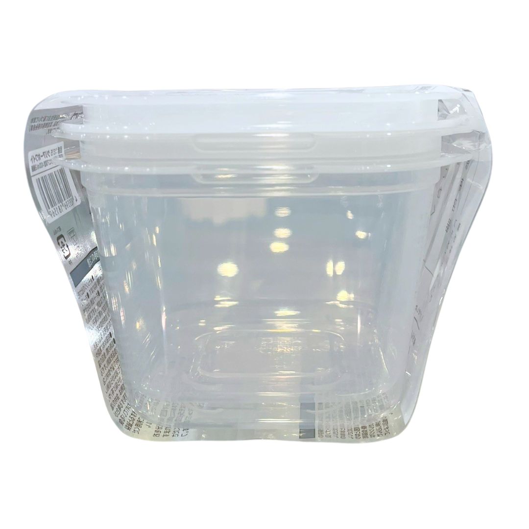 KITCHEN STORAGE GOODS (RAKUCHIN PACK SQUARE DEEP TYPE 430ML 2P) 1p