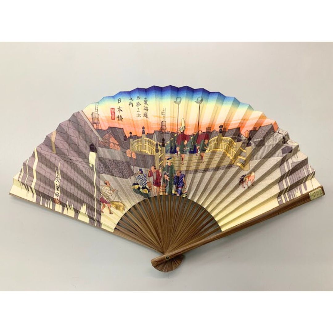 SENSU KARAKI UKIYOE NIHONBASHI / FOLDING FAN 1p