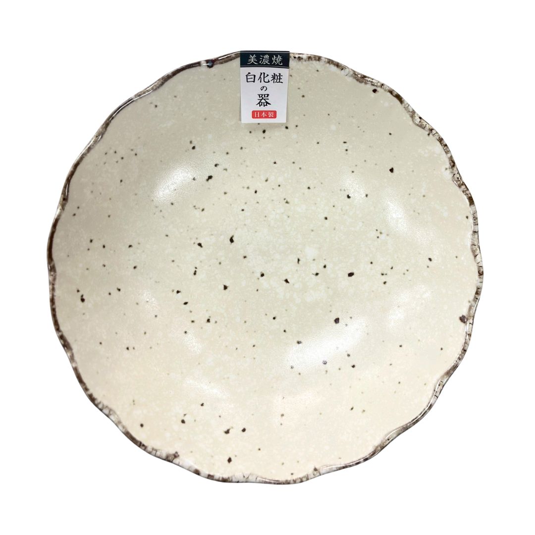 White Chrysanthemum Shallow Bowl 5.5 1P