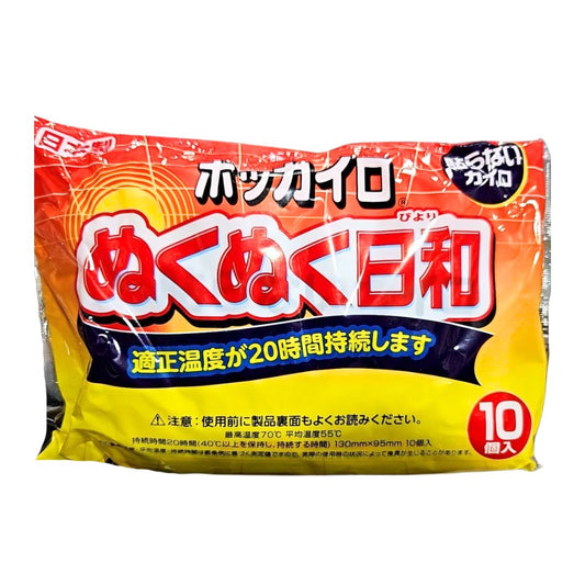 NUKUNUKU BIYORI NON-STICK TYPE REGULAR 10P / POCKET WARMER / 10p