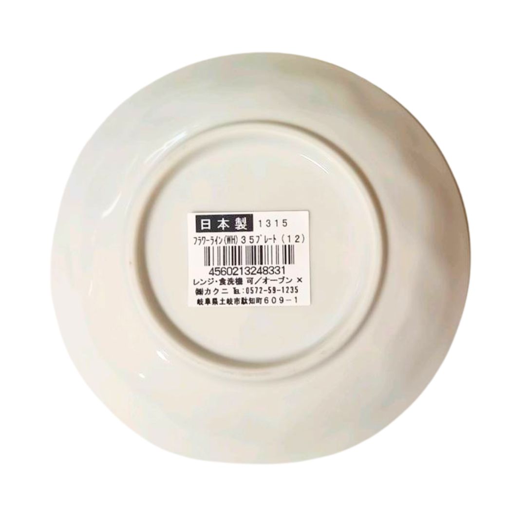 Flower Line Wh 35 Plate 1P