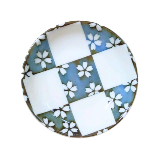 Ichimatsu Sakura Small Plate 10Cm 1P