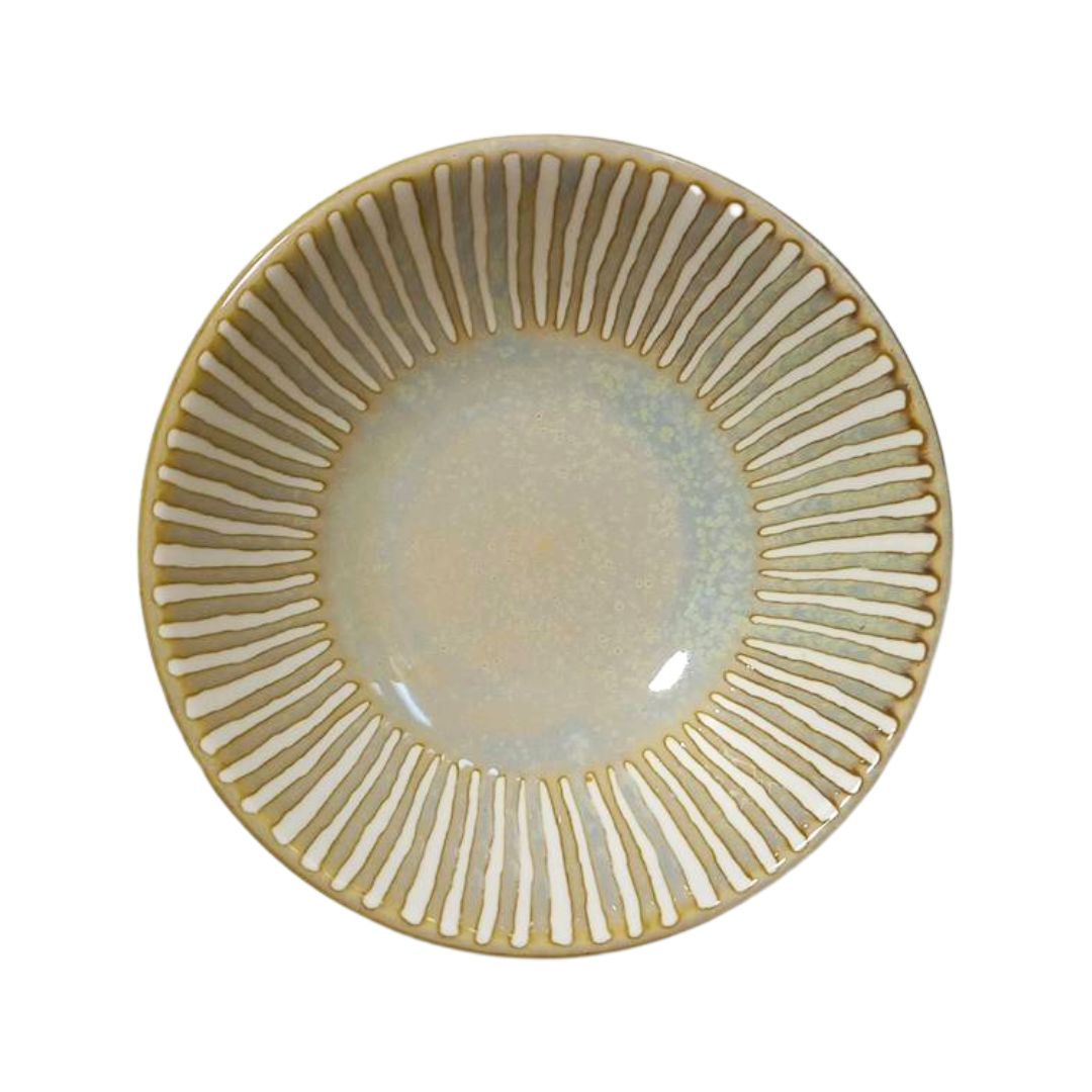 Water Repellent Tokusa Gray 13.5cm Shallow Bowl 1P