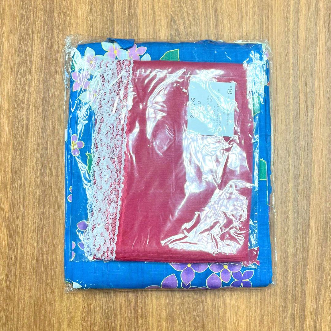 Girls' 2-Way Yukata 130Cm 3-Piece Set (Dress, Top, Obi) Indigo With Hydrangea / Clothes Set 1