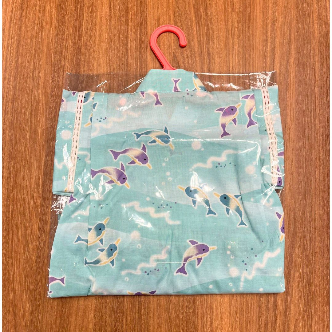 Girls' Jinbei 90Cm Dolphin (Mint) / Clothes Set 1