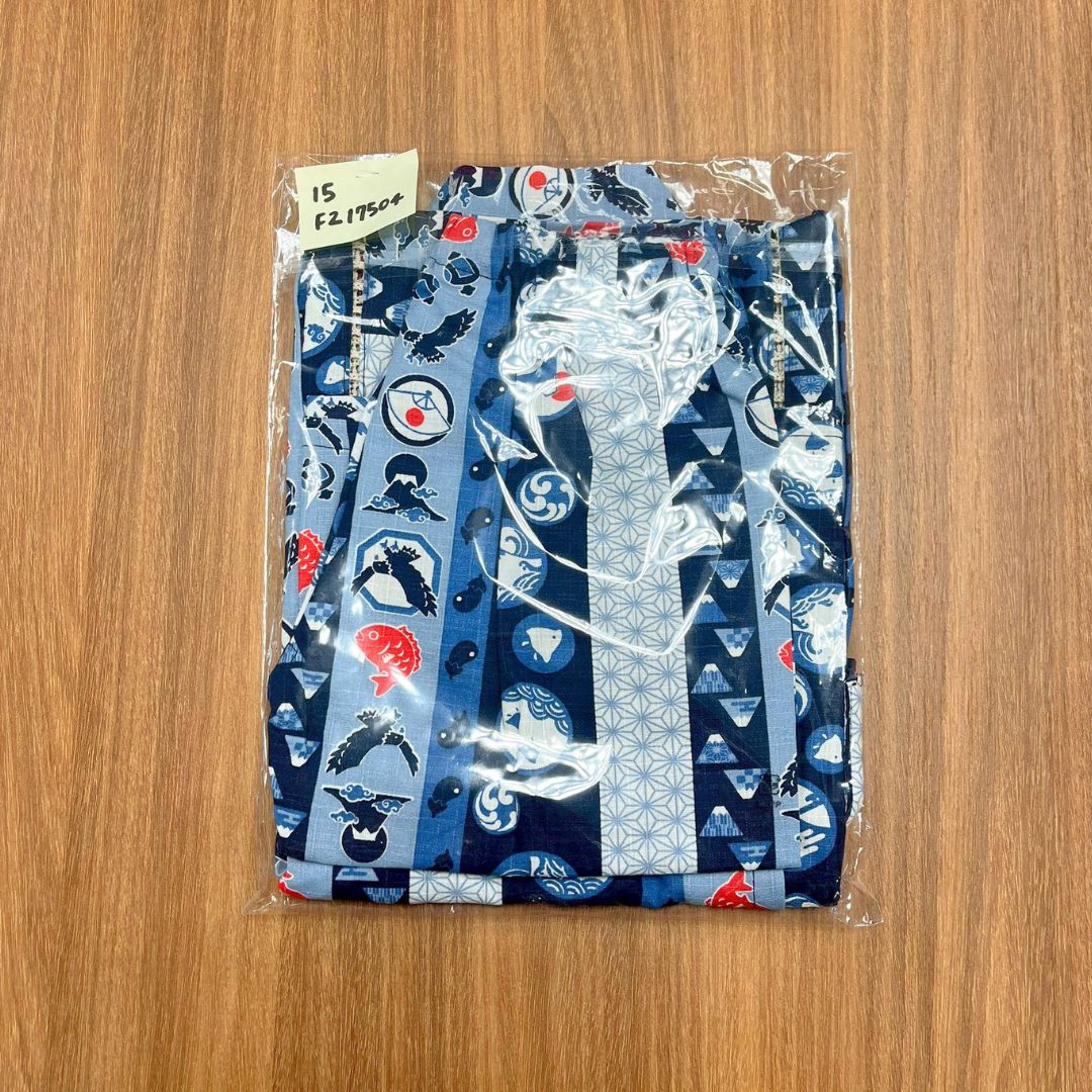 Boys' Jinbei 100Cm Lucky Symbols (Navy) / Clothes Set 1