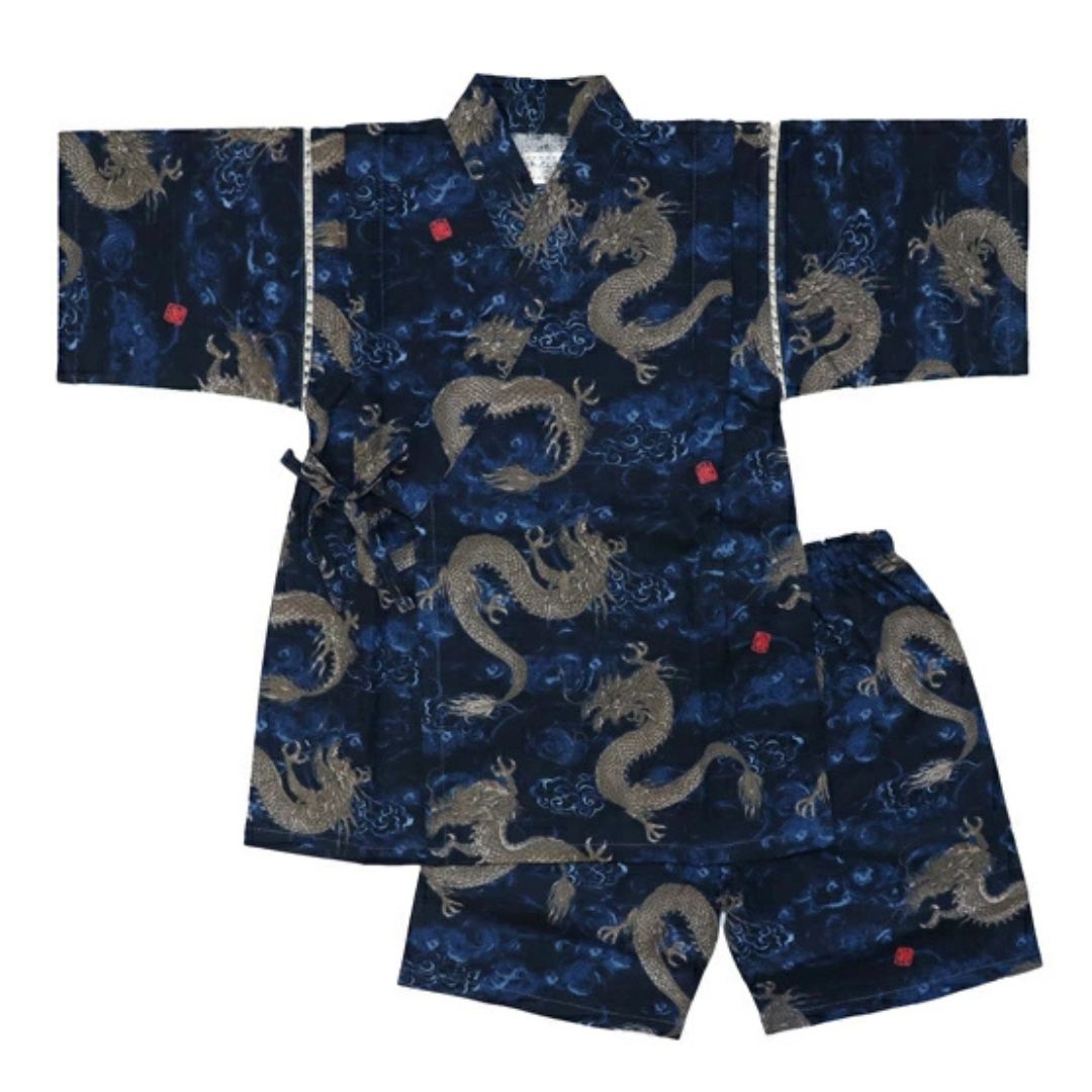 Boys' Jinbei 100Cm Dragon (Navy) / Clothes Set 1