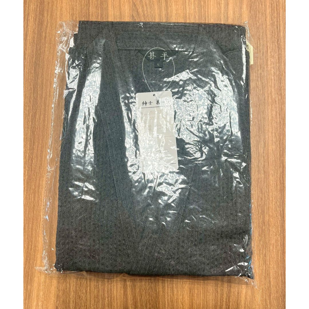 Mens' Jinbei L Size Charcoal / Clothes Set 1