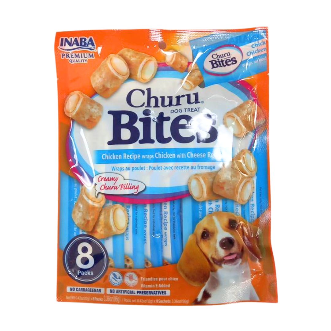 Dog Churu Bites Chicken Wraps W Cheese 96G