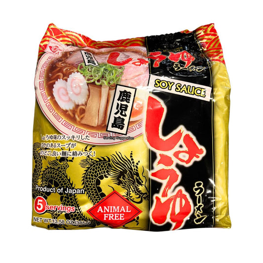 Af Syoyu Kagoshima Ramen 5 Pack / Instant Noodles Bag 385G