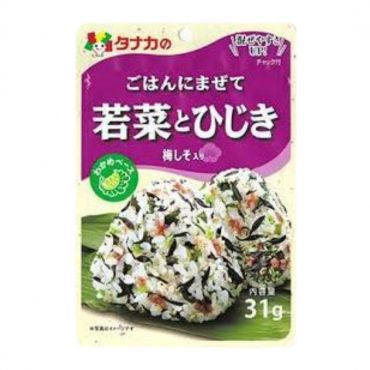 TANAKA FOODS / GOHAN NI MAZETE WAKANA & HIJIKI / RICE SEASONING 31g