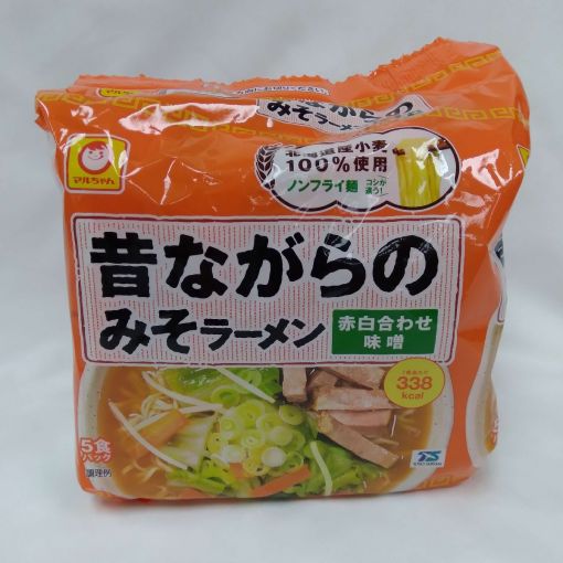 TOYO SUISAN / INSTANT RAMEN NOODLE SOYBEAN (MUKASHINAGARA MISO RAMEN) 106gx5