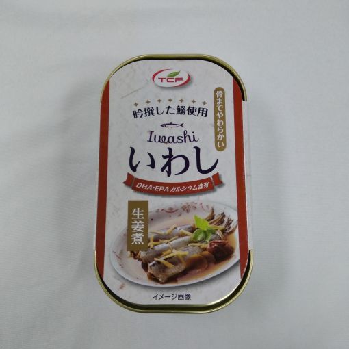 TENCHO FOODS / CANNED SEASONED FISH (IWASHI GINGER) 100g
