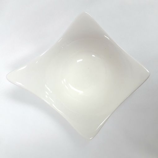 CANDO / White bone square pot 1p