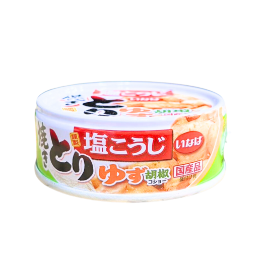 INABA FOODS / TORI YUZU PEPPER FLAVOR / CANNED COOKED CHICKEN 65g