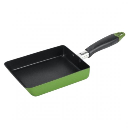 PEARL / TAMAGOYAKI EGG PAN 13X18CM (GREEN) #HB8595 1p