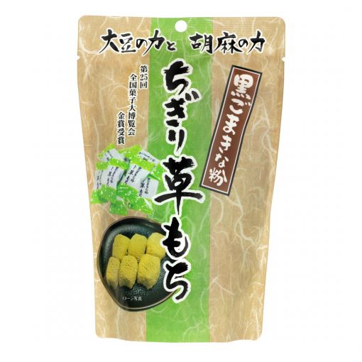 SEIKI / BLACK SESAME KINAKO MUGWORT MOCHI / RICE CAKE 130g